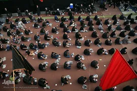 مراسم عزاداری شب هفتم محرم در هیئت بیت الحسین(ع)