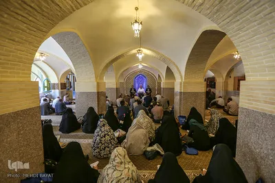 جزءخوانی قرآن کریم در مسجد‌ حاج‌ آقا صابر اراک