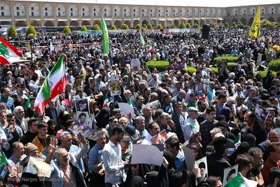 مراسم راهپیمایی روز جهانی قدس در میدان امام (ره) اصفهان