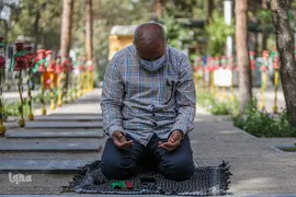 مراسم دعای عرفه در گلزار شهدای بهشت زهرا(س)