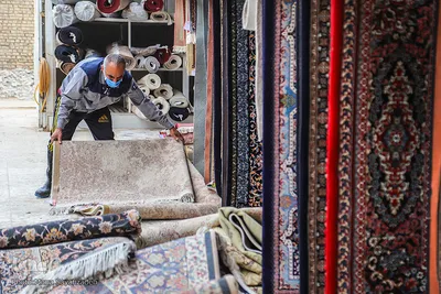 کارگاه‌های قالیشویی در روزهای خانه‌تکانی