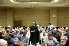 سید محمود دعایی در مراسم ترحیم عباس دوزدوزانی