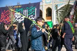 قرائت خطبه فدکیه و عرض تسلیت هیات مذهبی به حضرت شاهچراغ (ع)