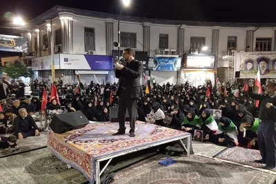 یکصد و چهاردهمین اجتماع مردم انقلابی همزمان با هشتمین شب ماه محرم در بابلسر