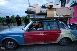 بازگشت مردم جنوب لبنان به خانه پس از آتش بس 