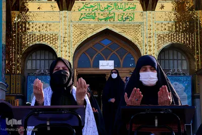 نماز عید فطر در امام زاده پنج تن لویزان