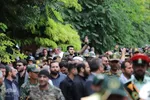 تشییع پیکر بسیجی شهید «امیر حسین‌پور» در تبریز‎