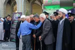 تشییع و خاکسپاری پیکر مرحوم مهدوی دامغانی در حرم مطهر رضوی
