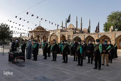 سیاهپوشان آستان مقدس امامزاده حسین (ع) قزوین