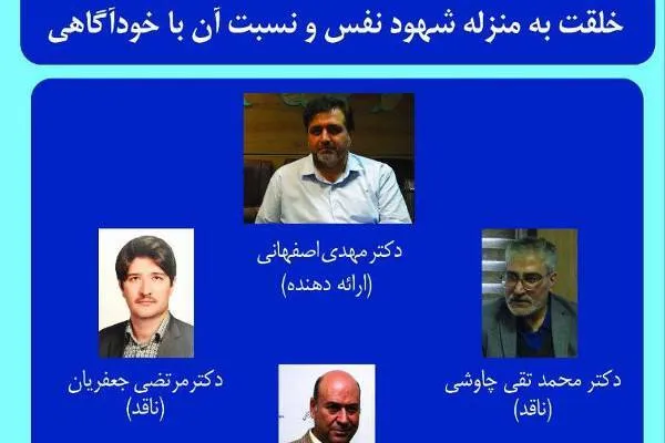 خلقت به منزله شهود نفس و نسبت آن با خودآگاهی بررسی می‌شود