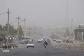 هجوم ریزگرد ها به زنجان‎‎