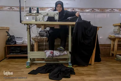 کارگاه دوخت چادر مشکی
