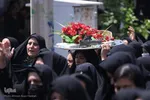 آئین وداع با پیکر شهید عبدالله اسکندری در شهرستان خرامه