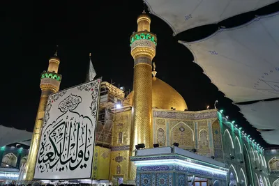 حرم امیرالمومنین علی(ع) در شب ولادت آن حضرت