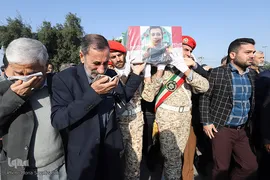مراسم تشییع پیکر شهید«مجتبی عباس‌نژاد» از شهدای سانحه هوایی در اهواز