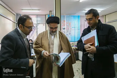 بازدید حجت‌الاسلام والمسلمین سیدمحمد نقیب، رئیس دانشگاه علوم و معارف قرآن کریم از ایکنا