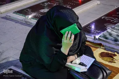 مراسم پرفیض شب ۱۹رمضان، در گلزار شهدای وادی رحمت