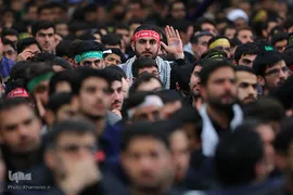 مراسم عزاداری اربعین حسینی با حضور هیئت‌های دانشجویی در حسینیه امام خمینی(ره)

