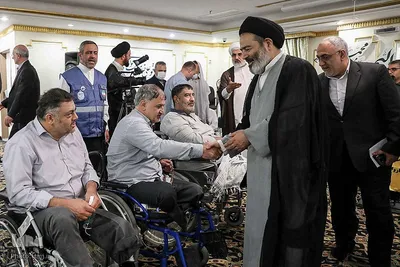 دیدار سربرست حجاج ایرانی با جانبازان