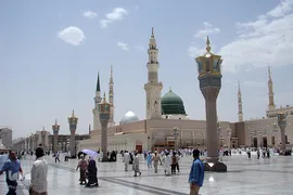 حرم مطهر و نورانی اشرف الانبیاء، حضرت محمد مصطفی(ص) در مدینه منوره