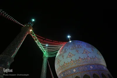 مسجد مقدس جمکران در شب نیمه شعبان