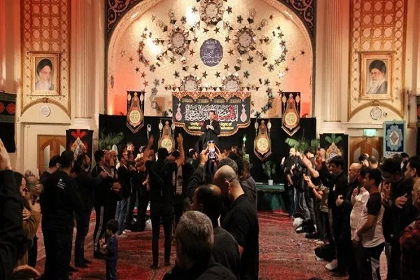 برپایی مراسم عزاداری امام حسین(ع) در مرکز اسلامی انگلیس