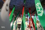 جشن مبعث و گلباران مزار شهدای انقلاب در گلستان شهدای اصفهان