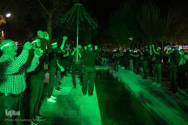 اجرای آیین سنج‌زنی آران بیدگل در چهارباغ اصفهان‎‎