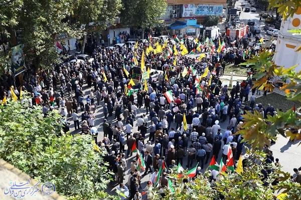 راهپیمایی ضد صهیونستی دیار علویان ساری