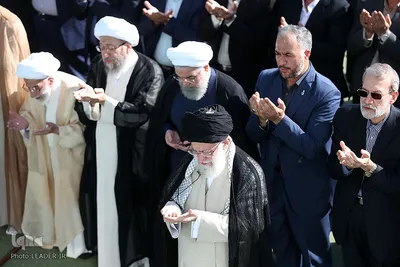 اقامه نماز عید سعید فطر به امامت حضرت آیت‌الله العظمی خامنه‌ای، رهبر معظم انقلاب اسلامی