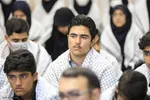 دیدار دانش‌آموزان بسیجی با نماینده ولی‎فقیه در خراسان جنوبی