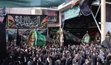 برگزاری مراسم عزاداری و نخل گردانی روز تاسوعا در جهادیه سمنان + عکس