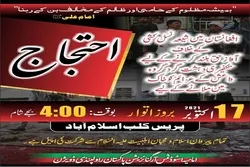 افغانستان میں شیعہ نسل کشی کے واقعات کےخلاف مظاہروں کا اعلان