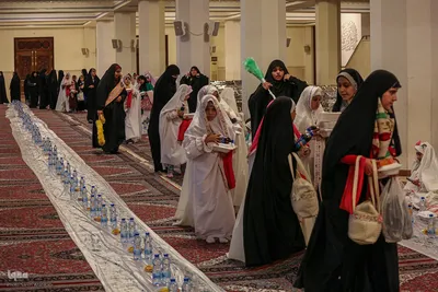 جشن دختران روزه‌ اولی در حرم مطهر حضرت شاهچراغ(ع)