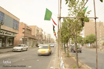 اهواز در هوای غبارگرفته سیاه پوش محرم شد