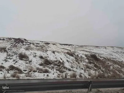 بارش برف در محورهای مواصلاتی شهرستان اهر