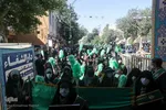 گلباران حرم های مطهر حضرت شاهچراغ (ع) و حضرت «ام احمد (س)»