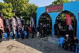 خدمت‌رسانی جهادگران فارس به زائران مراسم تشییع رهبر شهید