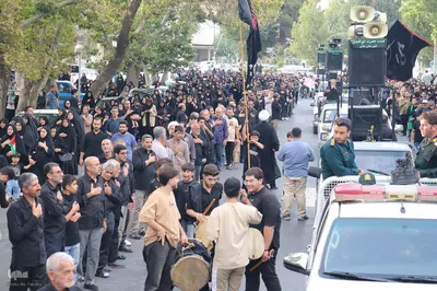 مراسم پیاده‌روی جاماندگان اربعین حسینی در ملایر ‎