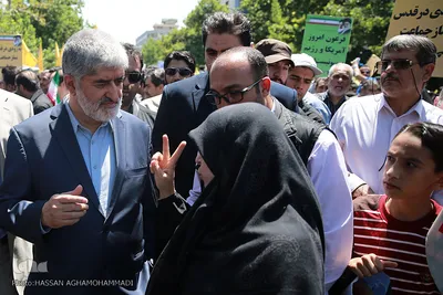 حضور علی مطهری، نایب رییس مجلس شورای اسلامی در راهپیمایی روز قدس