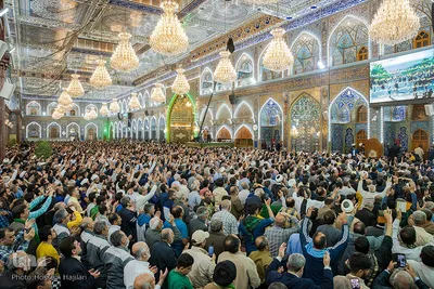 مراسم تحویل سال نو در حرم امام حسین(ع)