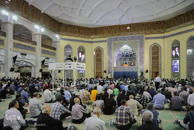 استقرار میز خدمت دستگاه‎های دولتی در مصلی امام خمینی (ره) تبریز‎