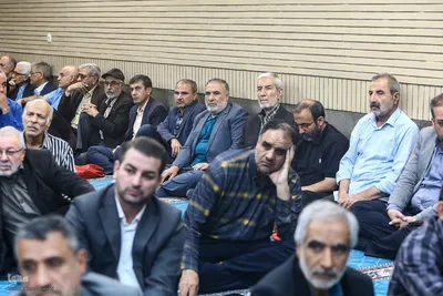 مراسم یادبود شهید دکتر علی لاریجانی در مسجد بلال رسانه ملی