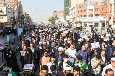 راهپیمایی مردم اهواز در حمایت از اقتدار و امنیت کشور 