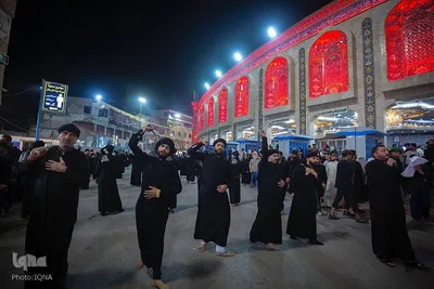 مراسم عزاداری سالروز شهادت امام علی (ع) در حرم امام حسین (ع)