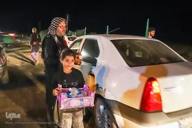 خدمت‌رسانی شبانه‌روزی مواکب حسینی به زوار در چذابه