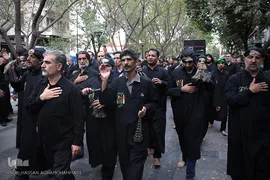 مراسم عزاداری تاسوعای حسینی در بازار تهران