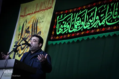 روضه خوانی حاج علی آیینه چی در تجمع عزاداران عاشورای فاطمی در میدان هفت تیر