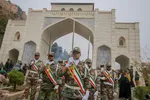 مراسم استقبال از ۱۲ شهید گمنام دوران دفاع مقدس در شیراز