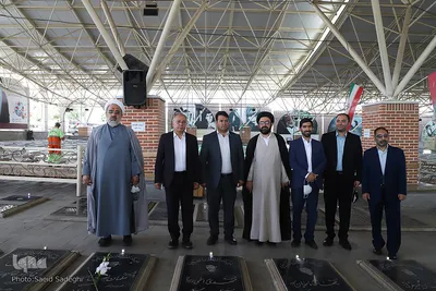 تجدید میثاق منتخبان مردم تبریز در انتخابات شورای اسلامی شهر با شهدا‎‎